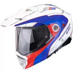 Casca Scorpion ADX-2 Kamps Alb Rosu Albastru