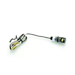  Lampă LED număr Bihr aluminiu negru, omologată CE 8FD990091B