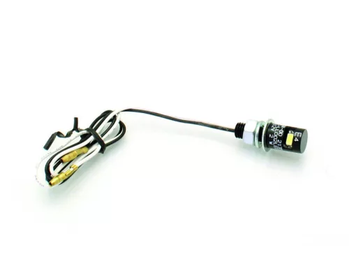 Lampă LED număr Bihr aluminiu negru, omologată CE 8FD990091B