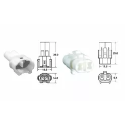   Set mufe 2 căi Bihr 090 SMTO tip OE, fir 0,85/1,25 mm² (5 seturi) 90SMTO.2P