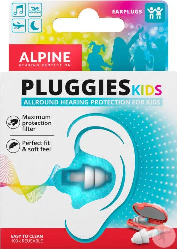 Dopuri de urechi copii Alpine Pluggies negru