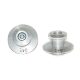 Aluminium bobbins LV8 DIAVOL E201/10100A M10x1,50 argintiu