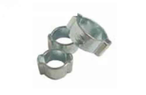 Coliere cu două urechi Bihr oțel zincat Ø15–18 mm (set 10 buc) A0016433
