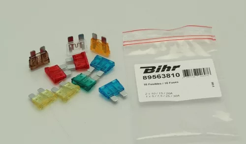 Set siguranțe standard Bihr (10 buc) A0016449