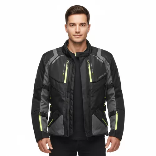 Geaca ADRENALINE BERGEN PPE galben fluorescent/negru