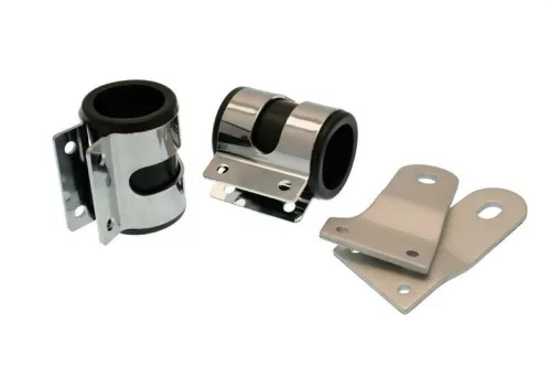 Kit suporți far Bihr Ø35/36 mm, lungime 90 mm, cromat, universal A05-00061