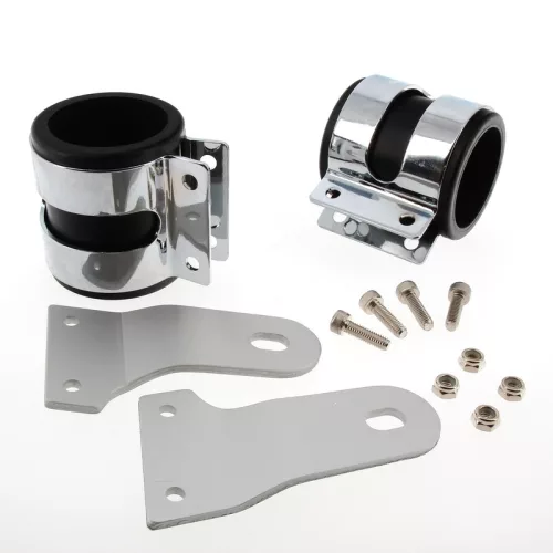 Kit suporți far Bihr Ø51 mm, lungime 90 mm, cromat, universal A05-00131
