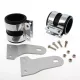 Kit suporți far Bihr Ø51 mm, lungime 90 mm, cromat, universal A05-00131