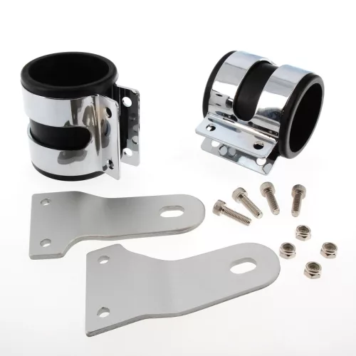 Kit suporți far Bihr Ø54 mm, lungime 90 mm, cromat, universal A05-00141