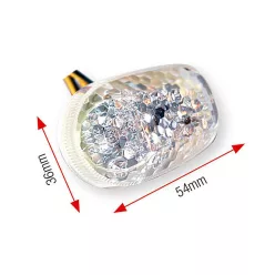   Module LED semnalizare Bihr stil Suzuki, lentilă transparentă (pereche) A10-40020