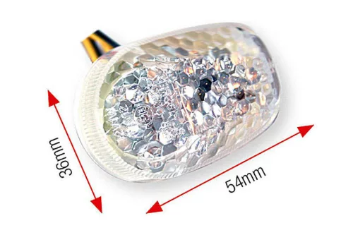 Module LED semnalizare Bihr stil Suzuki, lentilă transparentă (pereche) A10-40020