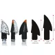 Semnalizatoare LED Bihr Blade corp negru, lentilă transparentă (pereche), lungi A10-50043