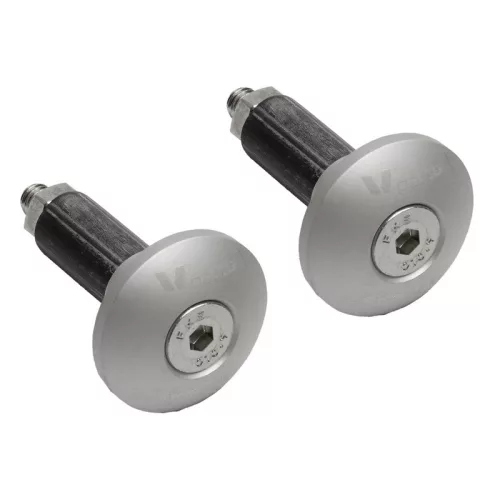 Capete ghidon V Parts aluminiu Ø12-18 mm argintii ASOT-287-VPARTS-SIL