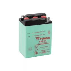   Baterie moto Yuasa B38-6A convențională fără electrolit, 6V 13,7Ah