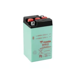   Baterie moto Yuasa B49-6 convențională fără electrolit, 6V 8,4Ah