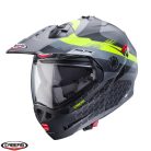 Casca Caberg Tourmax X SV Sarabe L1 gun metal (titanium)/negru/galben fluor mat