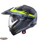 Casca Caberg Tourmax X SV Sarabe L1 gun metal (titanium)/negru/galben fluor mat