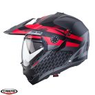 Casca Caberg Tourmax X SV Sarabe L2 gun metal (titanium)/negru/rosu mat