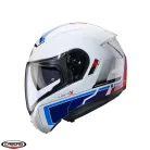 Casca Caberg Levo X Elite O5 alb/albastru/rosu lucios Pinlock ready