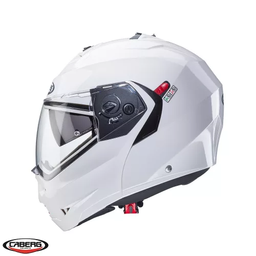 Casca Caberg Duke X SV alb metalic lucios Pinlock ready