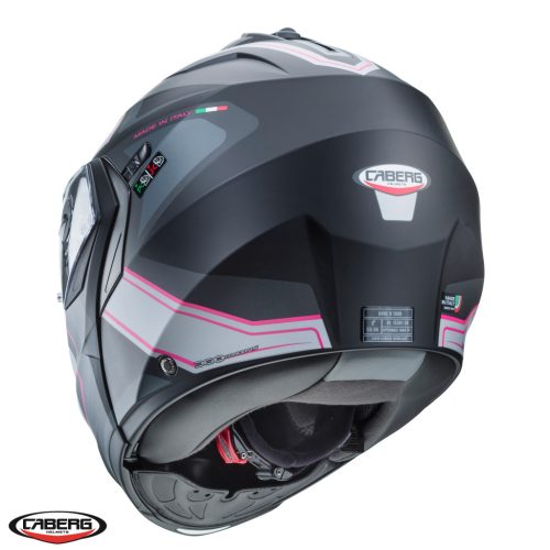 Casca Caberg Duke X SV Tour G5 negru/fuchsia /antracit mat Pinlock ready - lentila Pinlock inclusa - Negru/fuchsia/antracit mat