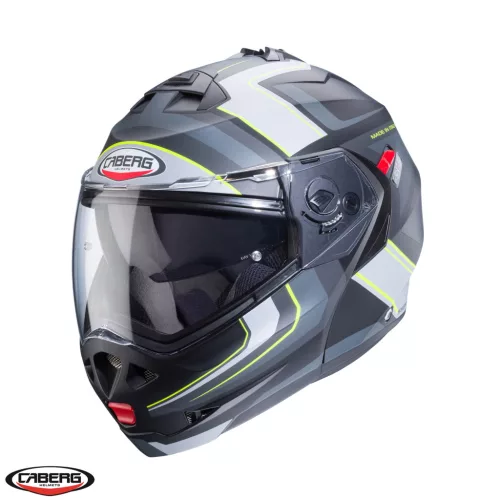 Casca Caberg Duke X SV Tour I5 negru/galben fluor/antracit mat Pinlock ready