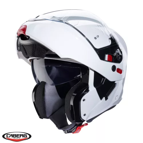 Casca Caberg Horus X alb metalic lucios Pinlock ready