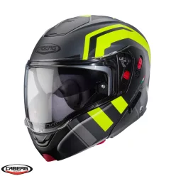   Casca Caberg Horus X Road L1 gun metal /negru/galben fluor mat Pinlock ready