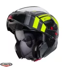Casca Caberg Horus X Road L1 gun metal /negru/galben fluor mat Pinlock ready