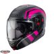 Casca Caberg Horus X Road M1 gun metal /negru/fuchsia mat Pinlock ready - lentila Pinlock inclusa - Titanium/negru/fuchsia mat