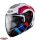 Casca Caberg Horus X Road M6 alb/rosu/albastru lucios