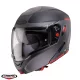 Casca Caberg Horus X Ray L7 negru/gri/rosu fluor mat Pinlock ready