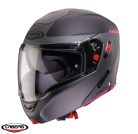 Casca Caberg Horus X Ray L9 negru/gri/fuchsia mat Pinlock ready - lentila Pinlock inclusa - Negru/gri/fuchsia mat
