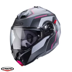   Casca Caberg Duke Evo Move M1 SV gun metal /negru/fuchsia mat Pinlock ready
