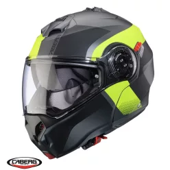   Casca Caberg Duke Evo SV Indy L1 gun metal /galben fluor/negru mat Pinlock ready