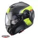 Casca Caberg Duke Evo SV Indy L1 gun metal /galben fluor/negru mat Pinlock ready