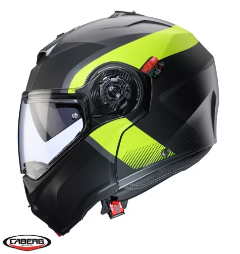 Casca Caberg Duke Evo SV Indy L1 gun metal /galben fluor/negru mat Pinlock ready