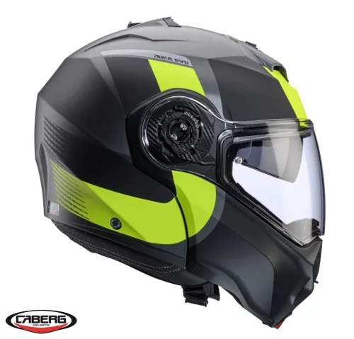 Casca Caberg Duke Evo SV Indy L1 gun metal /galben fluor/negru mat Pinlock ready