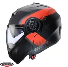 Casca Caberg Duke Evo SV Indy L2 gun metal /rosu fluor/negru mat Pinlock ready