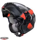 Casca Caberg Duke Evo SV Indy L2 gun metal /rosu fluor/negru mat Pinlock ready
