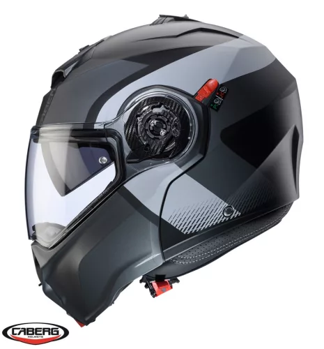 Casca Caberg Duke Evo SV Indy P7 SV negru/gun metal /gri mat Pinlock ready