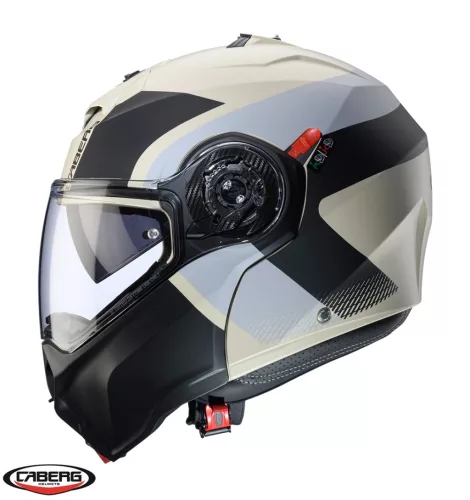 Casca Caberg Duke Evo SV Indy P8 sand /negru/gri mat Pinlock ready