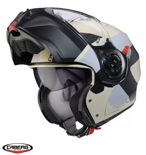 Casca Caberg Duke Evo SV Indy P8 sand /negru/gri mat Pinlock ready