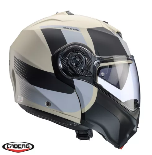 Casca Caberg Duke Evo SV Indy P8 sand /negru/gri mat Pinlock ready