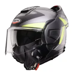   Casca Caberg Trip SV Lunar L6 negru/gri/galben fluor mat Pinlock ready