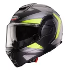 Casca Caberg Trip SV Lunar L6 negru/gri/galben fluor mat Pinlock ready