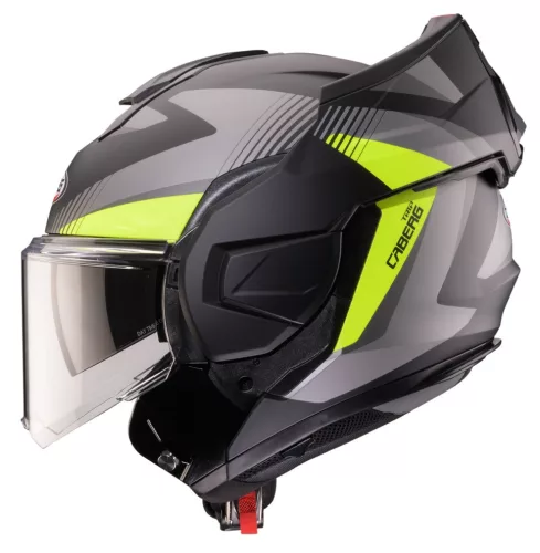 Casca Caberg Trip SV Lunar L6 negru/gri/galben fluor mat Pinlock ready