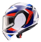 Casca Caberg Trip SV Lunar O5 alb/rosu/albastru lucios Pinlock ready