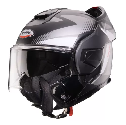 Casca Caberg Trip SV Lunar S6 negru/gri/alb mat Pinlock ready