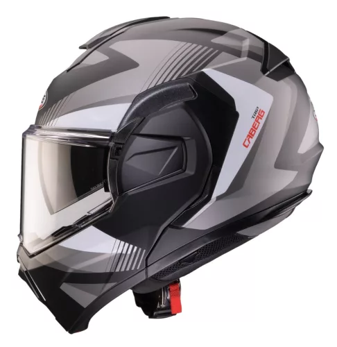 Casca Caberg Trip SV Lunar S6 negru/gri/alb mat Pinlock ready
